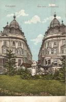 Kolozsvár Cluj; Római katolikus Status-paloták, Generali magyar biztosító társasák fiókja, Erdélyi Gazdasági Egylet védnöksége alatt álló Erdélyi Kereskedelmi Társaság, Lepage Lajos egyetemi könyvk. kiadása / Status-palaces, Hungarian insurance company, Transylvanian commercial company (EK)