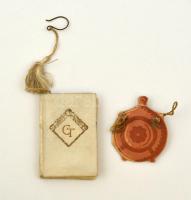 1923 2 db díszes, kitöltött táncrend, az egyik duplán