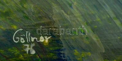 Göllner jelzéssel: Hortobágy. Vegyes technika, papír, 47×34 cm