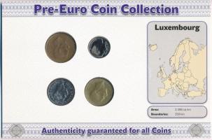 Luxemburg 1989-1990. 1F - 50F (4xklf) forgalmi szett "Luxemburg utolsó nemzeti pénzei" T:2...