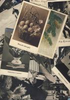 43db városképes és üdvözlőlap Csehszlovákiából Mo.-ra az 50-es évekből, néhány régebbi is