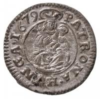 1679K-B Denár Ag "I. Lipót" (0,59g) T:1,1- /  Hungary 1679K-B Denar Ag "Leopold I" (0,59g) C:UNC,AU Huszár: 1508., Unger II.: 1107.