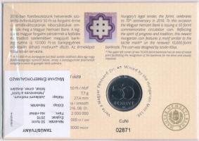 2015. 50Ft Cu-Ni "Nemzeti és Történelmi Emlékhelyek" első napi veret számozott emléklapon ...
