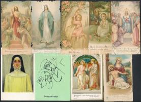 24 db Régi szentkép, közte lito