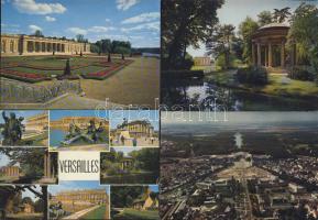 4db képelsap Versaillesből és a Trianon palotáról,a hol a békeszerződést aláírták (1975)