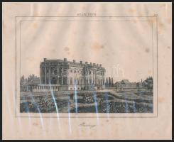 cca 1840 Egyesült Államok, a Fehér ház és a State Departement épülete acélmetszet / USA the White House and the State Departement engravings 17x14 cm