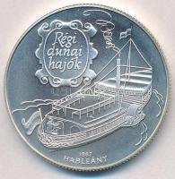 1995. 1000Ft Ag "Régi dunai hajók III - Hableány" tanúsítvánnyal T:BU Adamo EM139