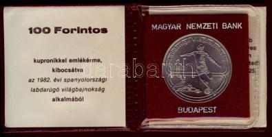 1982. 100Ft "Labdarúgó VB" T:BU Eredeti tokban, tanúsítvánnyal!
