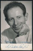 Kabos László (1923-2004) aláírása az őt ábrázoló fotón