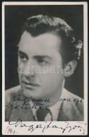 Nagyajtay György (1909-1993) színész aláírása az őt ábrázoló fotólapon
