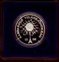 1998. 750Ft Ag "Labdarúgó VB" T:PP Díszdobozban!