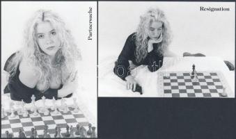8 db MODERN erotikus sakk képeslap / 8 MODERN erotic chess postcards