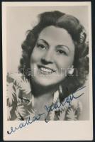 Makay Margit (1891-1989) színésznő aláírása őt ábrázoló fotólapon
