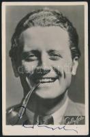 Perényi László(1910-1993) színész aláírása az őt ábrázoló fotólapon