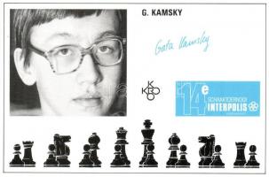 9 db MODERN sakk képeslap a 14. Interpolis versenyről / 9 MODERN chess postcards from the 14th Interpolis tournament