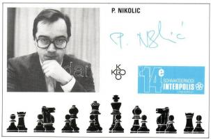 9 db MODERN sakk képeslap a 14. Interpolis versenyről / 9 MODERN chess postcards from the 14th Inter...