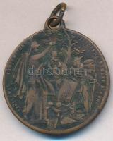 1896. "Ezredéves Történetünk Ezredekre Remény Nekünk" millenniumi Br emlékérem "Steiner Á. Budapesten" gyártói jelzéssel (32,5mm) T:3