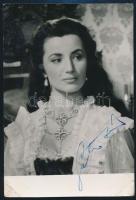 Sütő Irén(1926-1991) színésznő aláírása az őt ábrázoló fotón