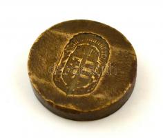 A vitézi rend jelvényének bronz pecsétnyomó lenyomata d: 2 cm