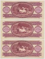 1984. 100Ft (3x) sorszámkövetők T:II