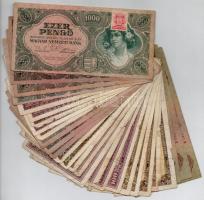 30db-os vegyes magyar pengő bankjegy tétel T:III,III-