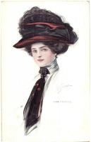 8 db RÉGI motívumlap: hölgyek / 8 pre-1945 motive cards: ladies