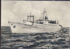 Német hajópostán adott képelsap a "Wölkerfreundschaft" hajóról