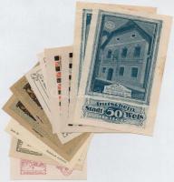 Ausztria ~1920. 10-60h (12xklf) utalvány és szükségpénz, közte Wels, Stadl-Paula és Golling T:I--II
...