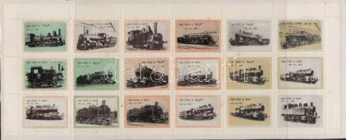 1968 100 éves a MÁV 2 klf teljes levélzáróív (rozsdafoltok)