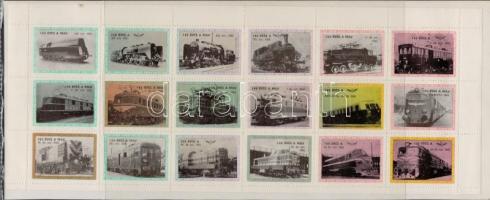 1968 100 éves a MÁV 2 klf teljes levélzáróív (rozsdafoltok)