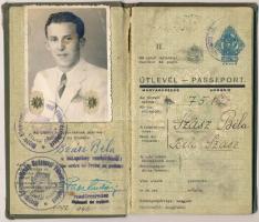 1946 Bp., A Magyar Királyság által kiállított fényképes útlevél / Hungarian passport