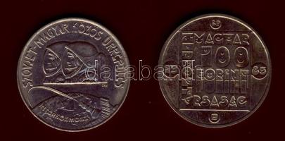 1980. 100Ft "Szovjet-magyar közös űrrepülés" T:BU + 1985. 100Ft "Természetvédelem-teknős" T:BU