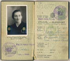1937 Pozsony, A Magyar Királyság által kiállított fényképes útlevél / Hungarian passport