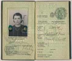 1937 Bp., A Magyar Királyság által kiállított fényképes útlevél / Hungarian passport