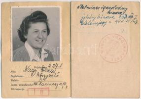 1942 A Magyar Vöröskereszt által kiállított fényképes váradó igazolvány