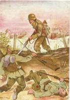 Csikós László honvéd hősi halála / WWII Hungarian military, heroic death, trenches s: Németh N. (EK)