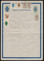 7 db Illetékbélyeggel ellátott régi dokumentum