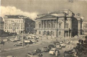 Budapest VII. Nemzeti színház - 3 db főleg RÉGI városképes lap / 3 mostly pre-1945 town-view postcar...