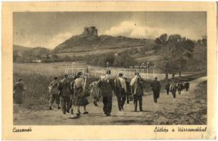 Csesznek - 5 db főleg MODERN képeslap