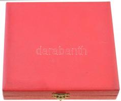 1975. "Eger HÉV (Heves Megyei Építő Vállalat) - 25 év 1950-1975" Br plakett, díszdobozban ...