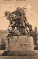 23 db VEGYES magyar és külföldi városképes lap lovas szobrokkal / 23 mixed Hungarian and European to...