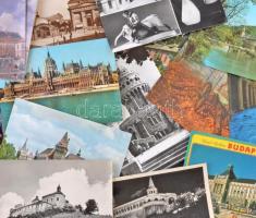 Kb. 130 db MODERN magyar és külföldi városképes lap / Cca. 130 modern Hungarian and European town-view postcards