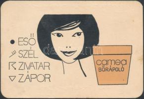 1967 Camea 3 hónapos kártyanaptár, hátoldalon tollas firkával