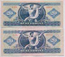 1969. 20Ft + 1975. 20Ft T:I-,II