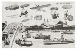 10 db MODERN magyar városképes lap, reprintek / 10 MODERN Hungarian town-view postcards, reprints