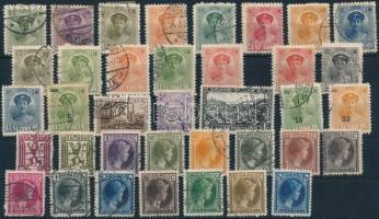 1882-1935 Luxembourg 94 stamps, Luxemburg 1882-1935 94 db bélyeg 3 stecklapon