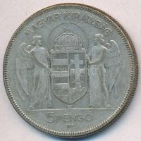 1930. 5P Ag "Horthy jobbra" T:3
Adamo P8