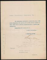 1904 Bp., Kosztolányi-Kann Gyula(1868-1945) festő és építésznek címzett levél