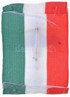 DN "Koronás Kereszt" zománcozott fém jelvény, nemzetiszín szalaggal (39x55mm) T:2