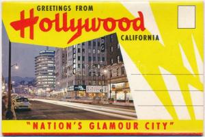 Hollywood - MODERN postcard booklet with 12 pictures